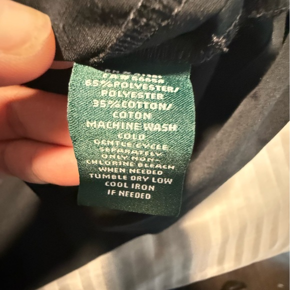 Ralph Lauren Blue Sheath Dress with Bell Sleeves - Picture 10 of 11